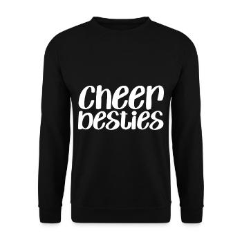 Cheer Besties - Unisex Pullover - Schwarz - Vorne - Alina (178cm) & Michal (187cm)
