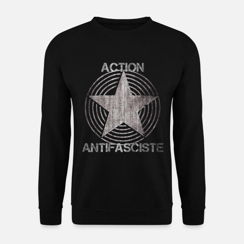 action antifasciste italien spanien - Unisex Pullover - Schwarz