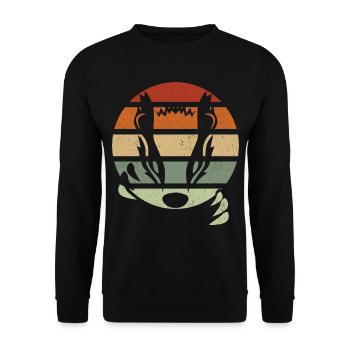 Les toits de miel - Sweat-shirt Unisexe - noir - Devant - Alina (178cm) & Michal (187cm)
