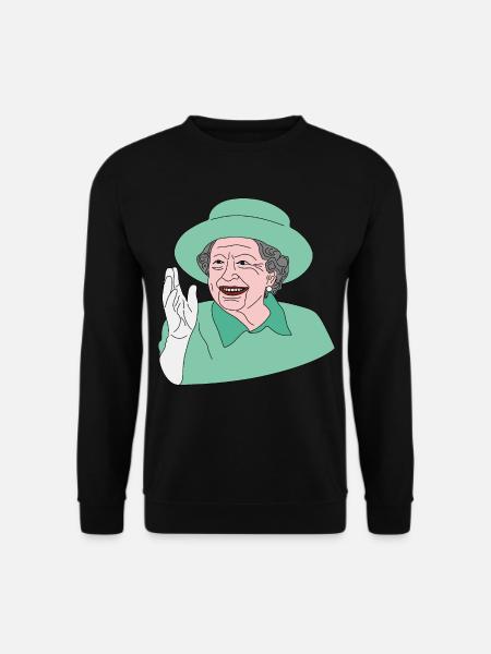 Nasza Wysokość Królowa Elżbieta II. - Bluza unisex - czarny