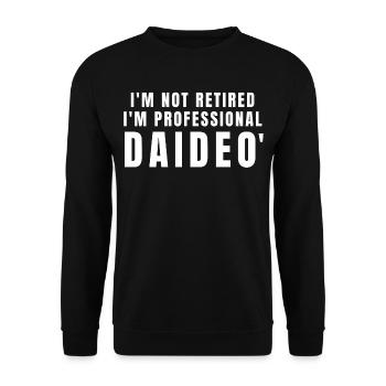 Daideo. Cadeau Daideo - Sweat-shirt Unisexe - noir - Devant - Alina (178cm) & Michal (187cm)