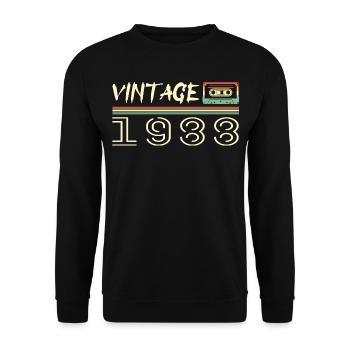 1988 Original 1988 Rétro Cadeau Anniversaire 1988 - Sweat-shirt Unisexe - noir - Devant - Alina (178cm) & Michal (187cm)