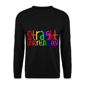 Straight Unfortunately 4 - Unisex Sweatshirt - black - Front - Alina (178cm) & Michal (187cm)