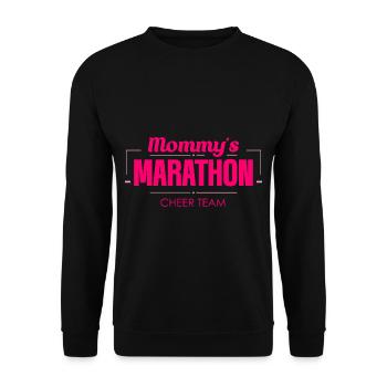 Équipe de cheer Mommy’s Marathon 2 - Sweat-shirt Unisexe - noir - Devant - Alina (178cm) & Michal (187cm)
