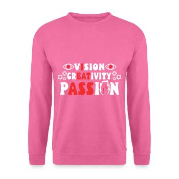 Vision Creativity Passion - Unisex Pullover - Pink - Vorne