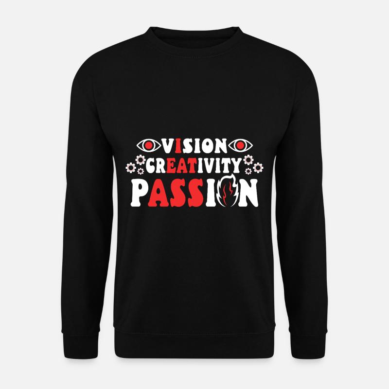 Vision Creativity Passion - Unisex Sweatshirt - black