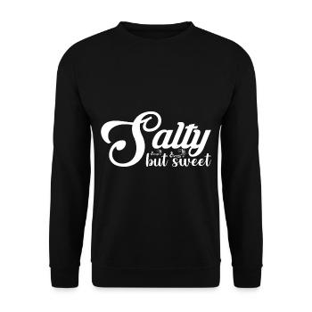 Salty but Sweet 13 - Unisex Pullover - Schwarz - Vorne - Alina (178cm) & Michal (187cm)