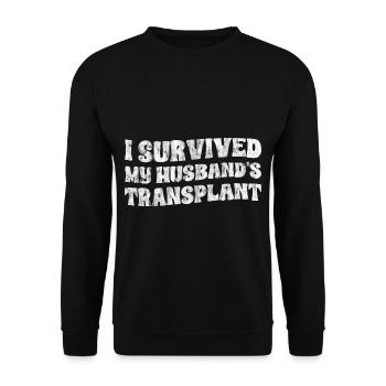 J’ai survécu à la greffe de mon mari 3 - Sweat-shirt Unisexe - noir - Devant - Alina (178cm) & Michal (187cm)
