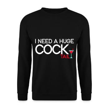 J’ai besoin d’un énorme cocktail 2 - Sweat-shirt Unisexe - noir - Devant - Alina (178cm) & Michal (187cm)