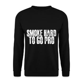 Smoke Hard To Go Pro 3 - Unisex Pullover - Schwarz - Vorne - Alina (178cm) & Michal (187cm)