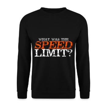 What Was The Speed Limit 2 - Unisex Pullover - Schwarz - Vorne - Alina (178cm) & Michal (187cm)