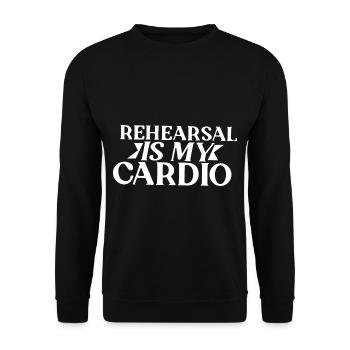 La répétition est mon cardio - Sweat-shirt Unisexe - noir - Devant - Alina (178cm) & Michal (187cm)