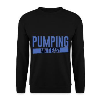 Pumping Ain't Easy 2 - Unisex Pullover - Schwarz - Vorne - Alina (178cm) & Michal (187cm)
