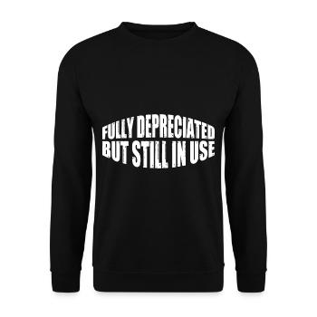Fully Depreciated But Still In Use 16 - Unisex Pullover - Schwarz - Vorne - Alina (178cm) & Michal (187cm)