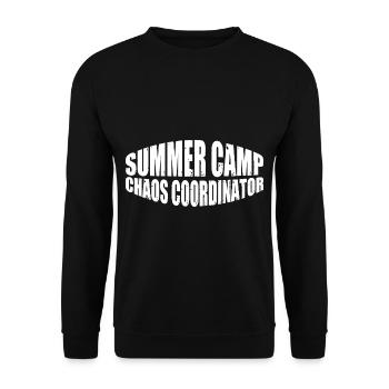 Summer Camp Chaos Coordinator 11 - Unisex Pullover - Schwarz - Vorne - Alina (178cm) & Michal (187cm)