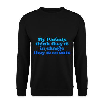 Mes parents pensent qu’ils sont responsables qu’ils sont si mignons4 - Sweat-shirt Unisexe - noir - Devant - Alina (178cm) & Michal (187cm)
