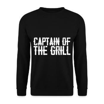 Capitaine du Grill 3 - Sweat-shirt Unisexe - noir - Devant - Alina (178cm) & Michal (187cm)