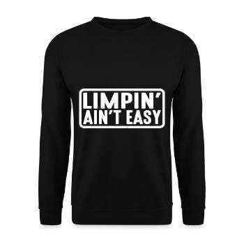 Limpin' Ain't Easy 23 - Unisex Sweatshirt - black - Front - Alina (178cm) & Michal (187cm)