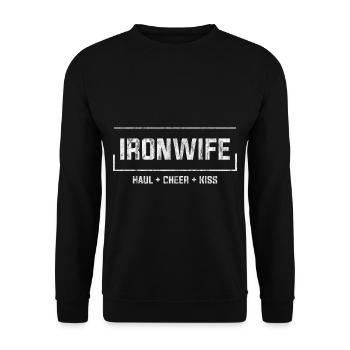 Ironwife, Haul Cheer Kiss 3 - Unisex Sweatshirt - black - Front - Alina (178cm) & Michal (187cm)