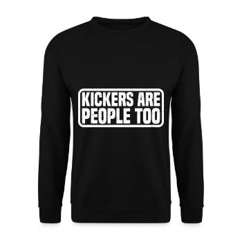 Kickers Are People Too 21 - Unisex Pullover - Schwarz - Vorne - Alina (178cm) & Michal (187cm)