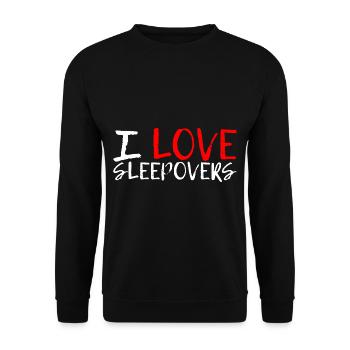 J’adore les soirées pyjama 3 - Sweat-shirt Unisexe - noir - Devant - Alina (178cm) & Michal (187cm)
