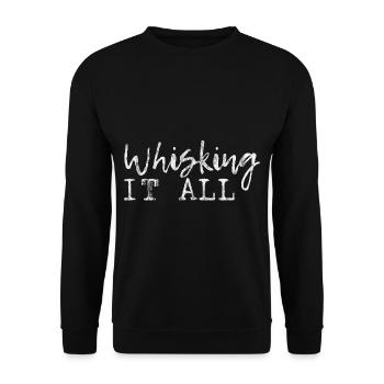 Whisking It All 3 - Unisex Sweatshirt - black - Front - Alina (178cm) & Michal (187cm)