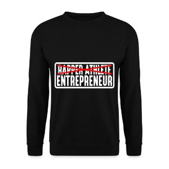 Rapper Athlete Entrepreneur 23 - Unisex Pullover - Schwarz - Vorne - Alina (178cm) & Michal (187cm)
