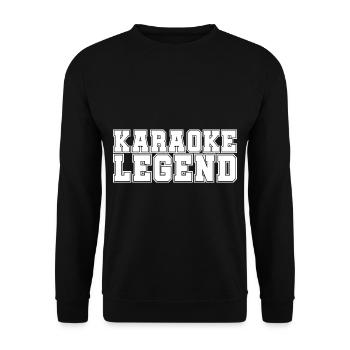 Légende du karaoké - Sweat-shirt Unisexe - noir - Devant - Alina (178cm) & Michal (187cm)