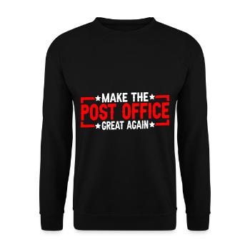 Make The Post Office Great Again 3 - Sweat-shirt Unisexe - noir - Devant - Alina (178cm) & Michal (187cm)