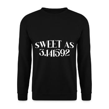 Doux comme 3.141592 - Sweat-shirt Unisexe - noir - Devant - Alina (178cm) & Michal (187cm)