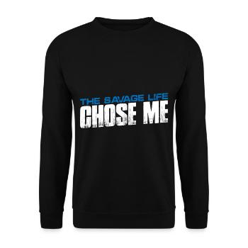 La vie sauvage m’a choisi 14 - Sweat-shirt Unisexe - noir - Devant - Alina (178cm) & Michal (187cm)
