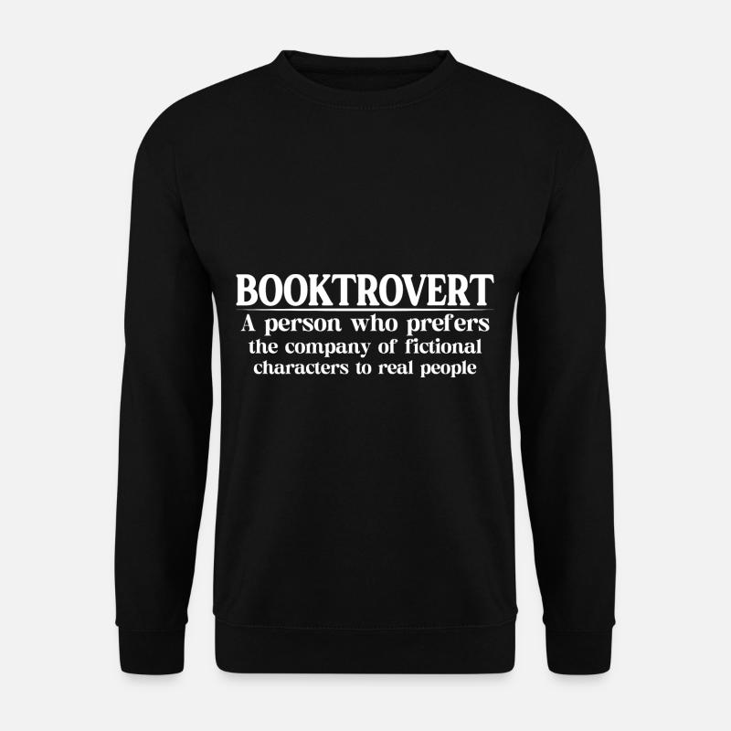 Booktrovert Definition Description 9 - Unisex Pullover - Schwarz