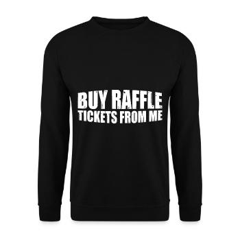 Buy Raffle Tickets From Me 8 - Unisex Pullover - Schwarz - Vorne - Alina (178cm) & Michal (187cm)