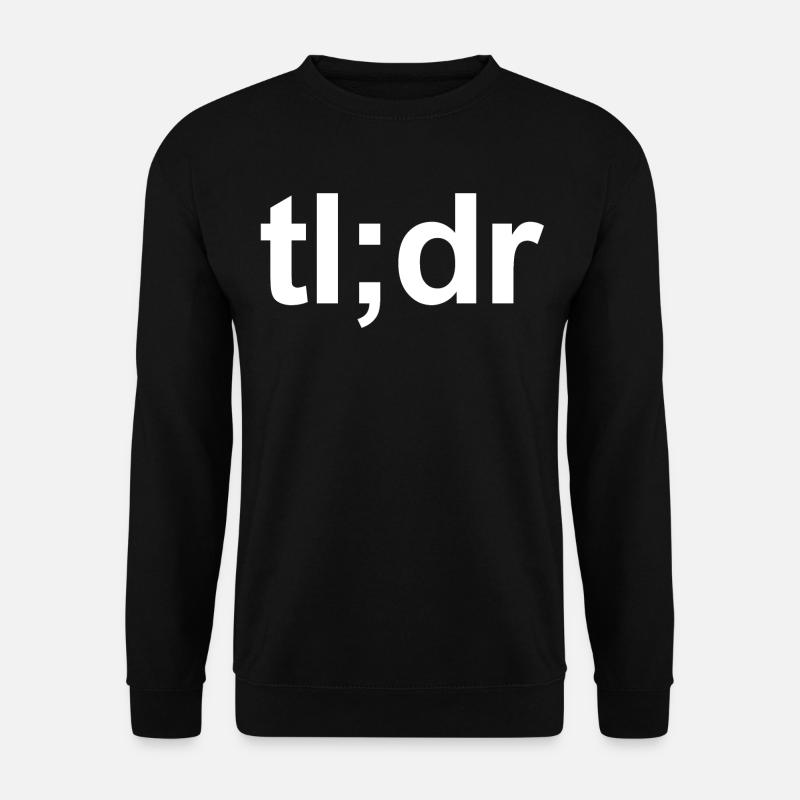 tl; dr - Sweat-shirt Unisexe - noir