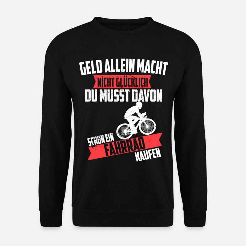 Fahrrad Spruch Geschenk Bike - Unisex Pullover - Schwarz