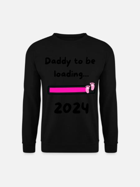 Daddy loading 2024 Girl - Unisex Pullover - Schwarz