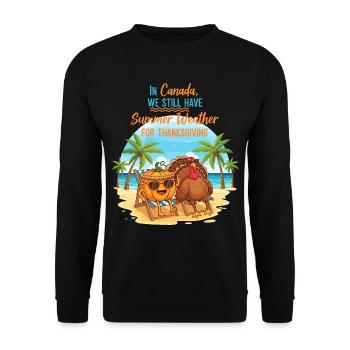 L’été au Canada - Sweat-shirt Unisexe - noir - Devant - Alina (178cm) & Michal (187cm)