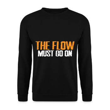 The Flow Must Go On 10 - Unisex Pullover - Schwarz - Vorne - Alina (178cm) & Michal (187cm)
