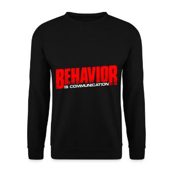 Le comportement est la communication 13 - Sweat-shirt Unisexe - noir - Devant - Alina (178cm) & Michal (187cm)