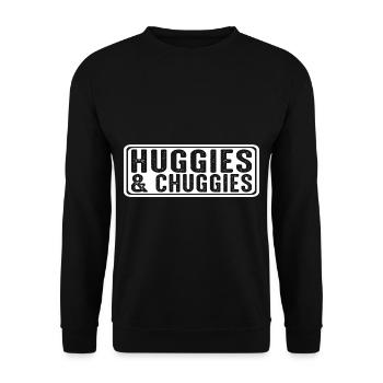Huggies ' Chuggies 27 - Sweat-shirt Unisexe - noir - Devant - Alina (178cm) & Michal (187cm)