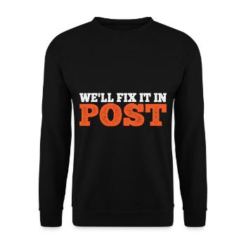 Nous allons le réparer dans Post 23 - Sweat-shirt Unisexe - noir - Devant - Alina (178cm) & Michal (187cm)