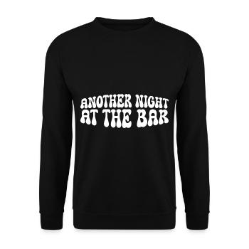 Another Night At The Bar 4 - Unisex Sweatshirt - black - Front - Alina (178cm) & Michal (187cm)