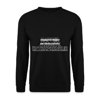 Rapper Athlete Entrepreneur 18 - Unisex Sweatshirt - black - Front - Alina (178cm) & Michal (187cm)