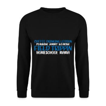 Planification de cours de consommation de café Homeschool Mama 4 - Sweat-shirt Unisexe - noir - Devant - Alina (178cm) & Michal (187cm)