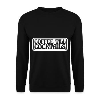 Coffee till Cocktails 11 - Unisex Pullover - Schwarz - Vorne - Alina (178cm) & Michal (187cm)