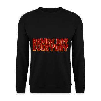 Ramen Day Everyday 3 - Unisex Sweatshirt - black - Front - Alina (178cm) & Michal (187cm)