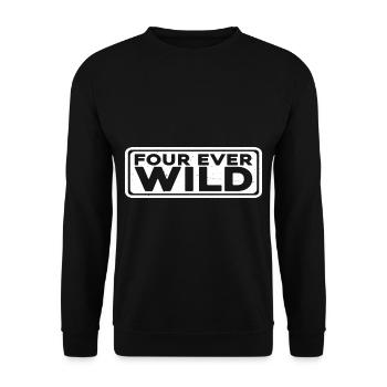 Four Ever Wild 42 - Unisex Pullover - Schwarz - Vorne - Alina (178cm) & Michal (187cm)