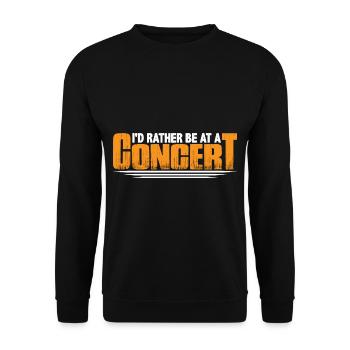 Je préfère être à un concert 8 - Sweat-shirt Unisexe - noir - Devant - Alina (178cm) & Michal (187cm)