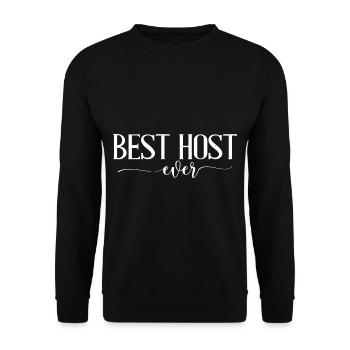 Meilleur hôte de tous les temps 10 - Sweat-shirt Unisexe - noir - Devant - Alina (178cm) & Michal (187cm)