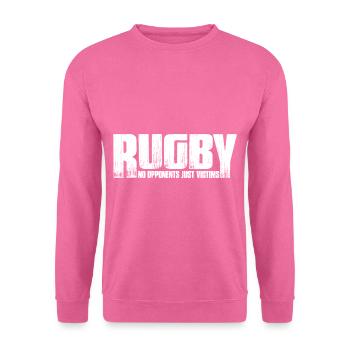 Rugby No Opponents Just Victims 7 - Unisex Pullover - Pink - Vorne